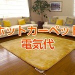 ホットカーペットの電気代